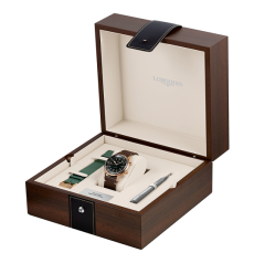 Longines Heritage Chronograph Men Watch Bronze Case Green Dial Automatic Chronograph With Gift Box Extra Fabric Strap Tool Complete Set