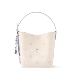 Louis Vuitton All In BB M29835 New Season Monogram Embroidery Bucket Bag Cream Lavender Silver‑Tone Hardware