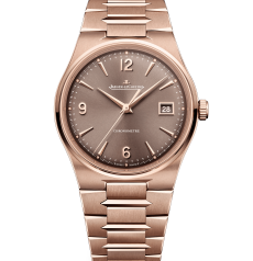 Jaeger‑LeCoultre Master Control Date Q4152120 38mm 18K Rose Gold Brown Dial Integrated Bracelet Men Watch