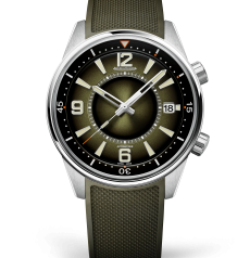 Jaeger‑LeCoultre Polaris Date Q906863J 42mm Steel Green Gradient Dial Green Rubber Strap Boutique‑Exclusive Men Watch