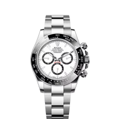 Cosmometer-type Daytona Oyster type, 40mm, oyster-type steel Model 126500LN(White)