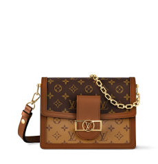Louis Vuitton Dauphine MM M45958 Monogram & Reverse Canvas Shoulder Bag ¥30,000Louis Vuitton Dauphine MM M45958 Monogram & Reverse Canvas Shoulder Bag