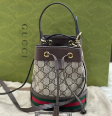 GUCCI グッチ Ophidia オフィディア ミニバケット バケツバッグ GG スプリームキャンバス レッドグリーンウェブ ダブル G 金具