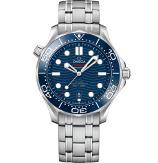 Seamaster series 300-meter submersible gauge 42mm, stainless steel case paired with stainless steel bracelet 210.30.42.20.03.001
