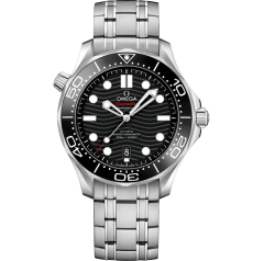 Share 12 installments interest-free Seamaster series 300-meter submersible gauge 42mm, stainless steel case paired with stainless steel bracelet 210.30.42.20.01.001