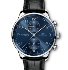 IWC ポルトギーゼ クロノグラフ 41mm IW371606 ステンレススチールケース ブルー文字盤 自動巻き腕時計