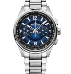 ジャガー・ルクルト ポラリス クロノグラフ Q9028181 42mm ステンレススチールケース ブルーラッカー文字盤 自動巻き メンズ腕時計