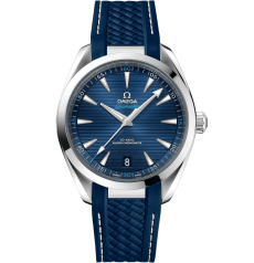 Seamaster series AQUA TERRA 150-meter watch 41mm, stainless steel case paired with a rubber strap 220.12.41.21.03.001