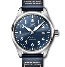 IWC パイロット・ウォッチ マークXX 40mm IW328203 ブルー カーフスキンストラップ ブルー文字盤 自動巻き腕時計