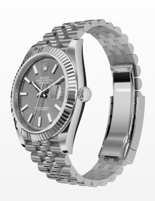 Log type 41 Oyster type, 41 mm, white gold and oyster steel Model 126334 - Image 3